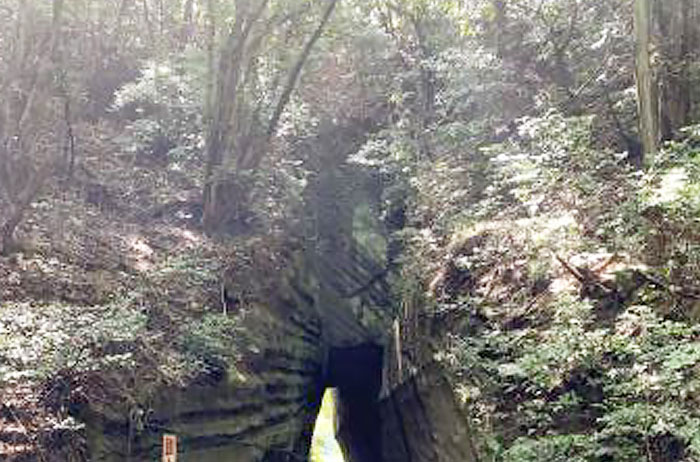 山には神秘的なトンネルがあります